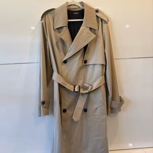 The Kooples Men's Rain Trench Coat Beige Tan - Size M - Stunning - New Condition